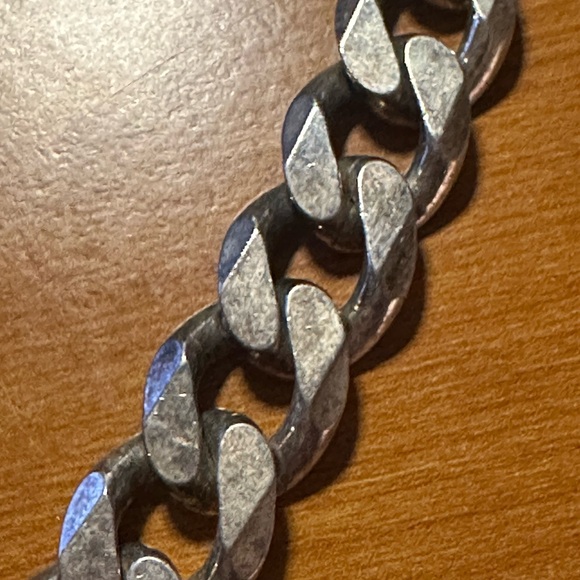 Men's Silver Chain Bracelet - Picture 3 of 4